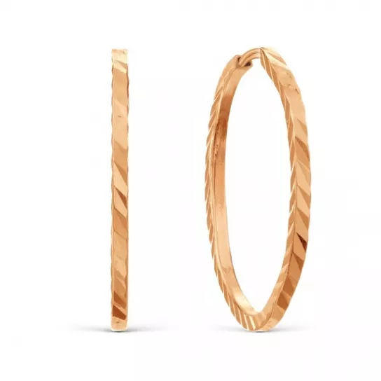 Серьги-конго из золота