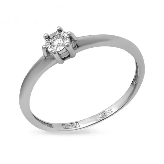 Кольцо с бриллиантами из золота