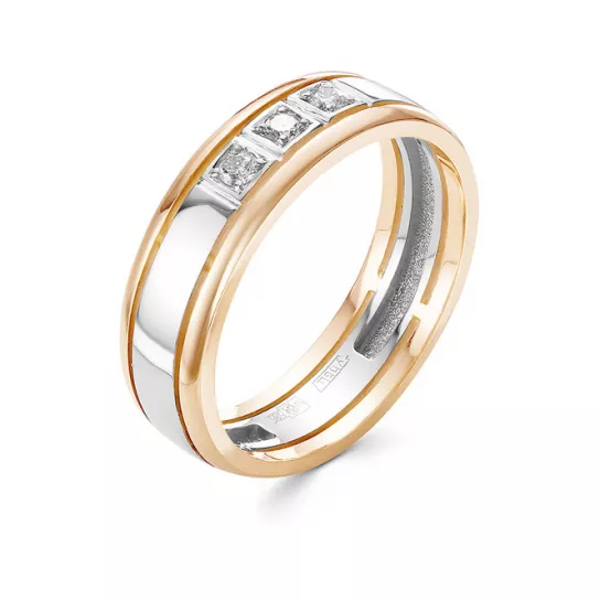 Кольцо с бриллиантами из золота