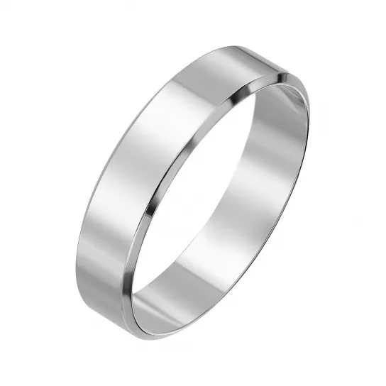 Кольцо обручальное из серебра