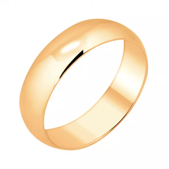 Кольцо обручальное из золота