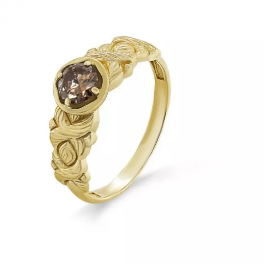 Кольцо с бриллиантами из золота