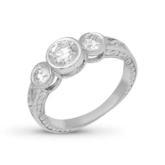 Кольцо с бриллиантами из золота