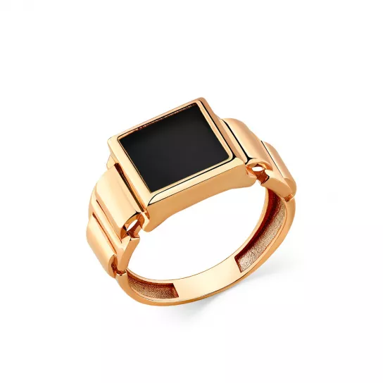 Кольцо с агатом из золота