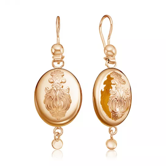 Серьги-самовары из золота